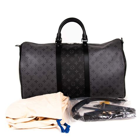 louis vuitton keepall 50 monogram eclipse|louis vuitton prism keepall price.